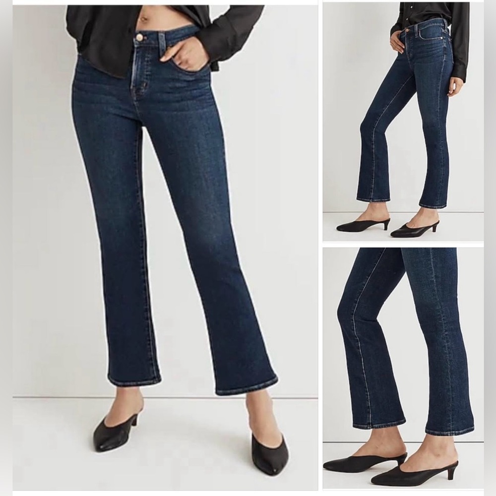 NWT! Madewell Mid-Rise Kick-Out Jeans